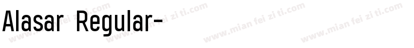 Alasar Regular字体转换